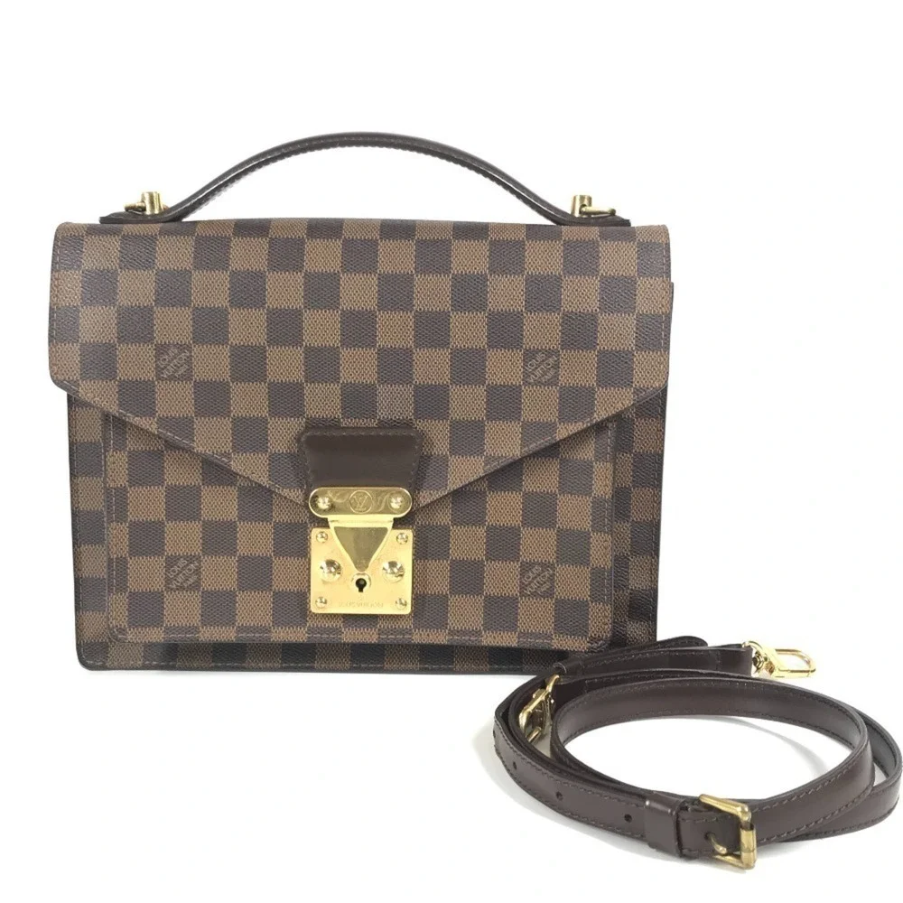 LOUIS VUITTON Brown Damier Canvas Shoulder Bag